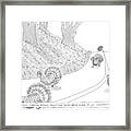 Refugees Fleeing Ethnic Roasting Somewhere Framed Print