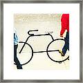 Relationship With A Bike Framed Print