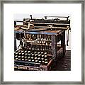 Remington Typewriter Framed Print