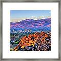 Reno Nevada Sunrise Framed Print