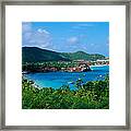 Resort Setting, Saint Barth, West Framed Print