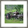 Retired Old Tractor Framed Print