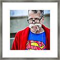 Retired Superman Framed Print
