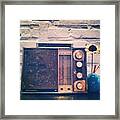 Retro Fm Radio Framed Print