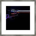 Revolver On Black Framed Print