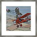 Richtofen And Hawker Combat Framed Print