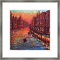 Ride On The Grand Canal Venice Framed Print