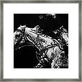 Riding As One By Karen Peterson Framed Print