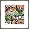 Right And Wrong Framed Print