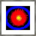 Ring Of Blue Framed Print