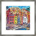Riomaggiore Colours Cinque Terre Framed Print