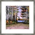 River In October Framed Print