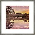 River Reflections At Sunrise / Maynooth Framed Print
