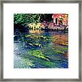 River Sile In Treviso Italy Framed Print