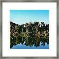 River Trees Reflection Framed Print