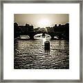 River Views On The Seine Framed Print