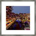 Riverwalk Christmas Framed Print