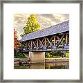 Riverwalk Footbridge Framed Print