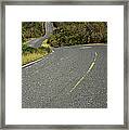 Road Passing Through A Landscape, U.s Framed Print