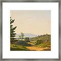 Road Scenery Near Lake George Framed Print