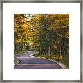 Road To Cave Point Framed Print