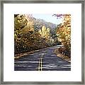 Road To Fall Framed Print