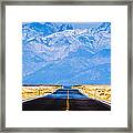 Road To The Mountains Framed Print