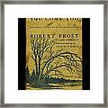 Robert Frost Book Cover 7 Framed Print