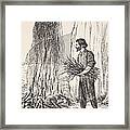 Robinson Crusoe Cooking Framed Print