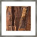 Rock Climber Indian Creek Utah Framed Print