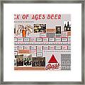 Rock Of Ages Bass Beer Timeline Framed Print
