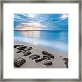 Rocks By The Sea Framed Print