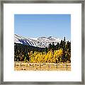 Rocky Mountain Autumn Framed Print