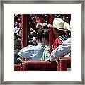 Rodeo Time Cowboys Framed Print