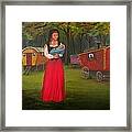 Romany Mother And Child Framed Print