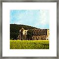 Roofless Chruch Tuscany Italy Framed Print