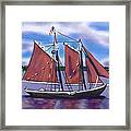 Roseway On Boston Harbor Framed Print