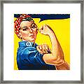 Rosie The Riveter Framed Print