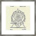 Roundabout 1893 Patent Art Framed Print