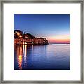 Rovinj Blue Hour Sunset  Istria, Croatia Framed Print