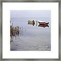 Rowboats On Nonnensee Framed Print