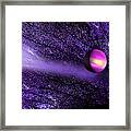 Royal Blue Universe Framed Print