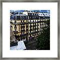 Rue Des Ecoles In Paris France From The 6th Floor Balcony Of The Henri Iv Hotel Framed Print