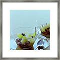 Rum Raisin Poached Pears Framed Print