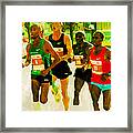 Runners Framed Print