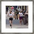 Running Framed Print