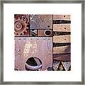 Rust And Metal Abstract Framed Print