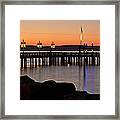Ruston Way Tacoma Sunset Framed Print
