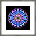 Sacred Crown - Mandala Art By Sharon Cummings Framed Print