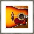 Saehan Guitar Body Framed Print